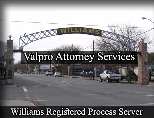 Registered Process Server in Williams California