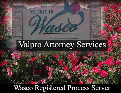Registered Process Server Wasco California