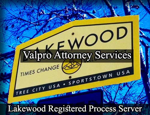 Registered Process Server Lakewood California
