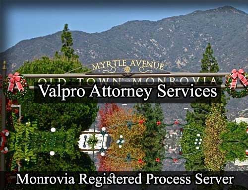 Registered Process Server Monrovia California