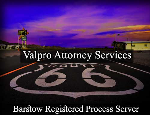 Registered Process Server Barstow California