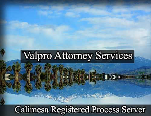 Registered Process Server Calimesa California
