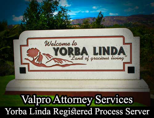 Registered Process Server Yorba Linda
