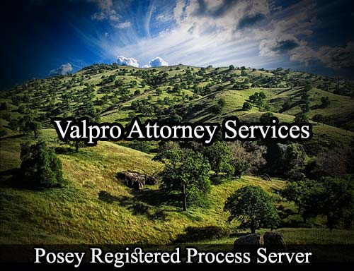 Registered Process Server Posey California