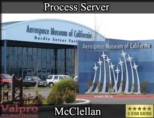 Registered Process Server McClellan California