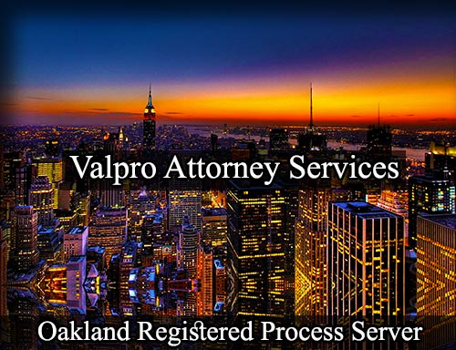 Registered Process Server in Oakland California