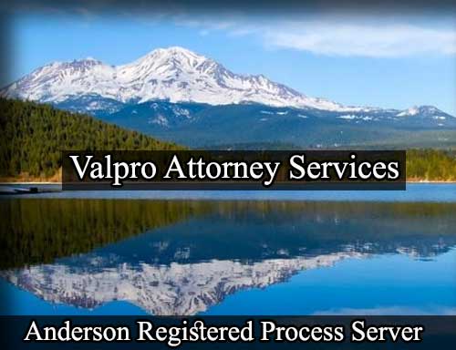 Registered Process Server Anderson California