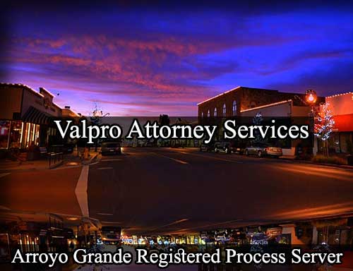 Registered Process Server Arroyo Grande California