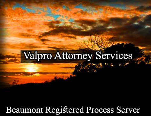 Registered Process Server Beaumont California