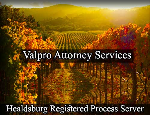 Registered Process Server Healdsburg