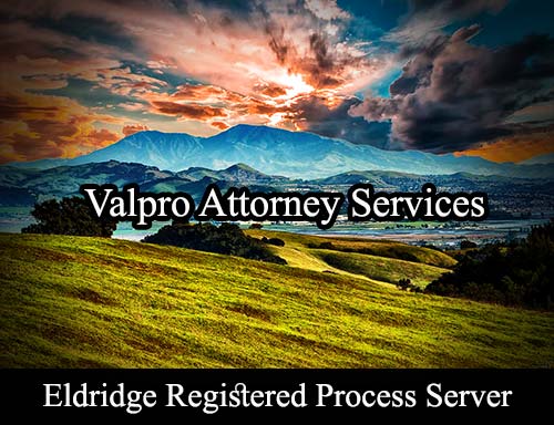 Registered Process Server Eldridge California