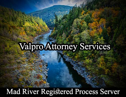 Mad River California Registered Process Server