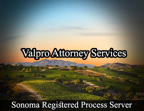 Registered Process Server Sonoma California